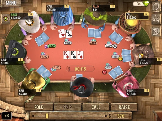 Poker chip values 4 colors