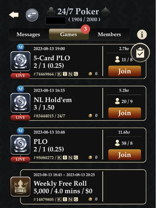 Poker tournaments